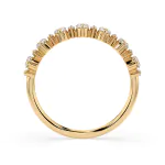 0,5 Karat Diamant Verlobungsring mit 15 Diamanten, Gelbgold 585 / 14K
