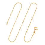 Goldkette als Ankerkette diamantiert in Gelbgold 333 / 8K, 38 cm lang, 1,3 mm breit, Gewicht ca. 1.9 g.