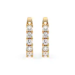 0,6 Karat Diamant Creolen, Gelbgold 585 / 14 Karat