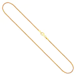 Goldkette als Bingokette in Gelbgold 750 / 18K, 45 cm lang, 1,3 mm breit, Gewicht ca. 5.7 g.