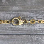 Goldkette als Königskette in Gelbgold 585 / 14K, 60 cm lang, 2,3 mm breit, Gewicht ca. 26 g.