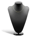 Goldkette als Venezianerkette rund geschlagen in Gelbgold 750 / 18K, 45 cm lang, 1,5 mm breit, Gewicht ca. 8.5 g.