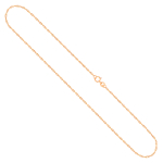 Goldkette als Doppelankerkette in Gelbgold 375 / 9K, 40 cm lang, 1 mm breit, Gewicht ca. 0.6 g.
