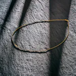 Goldkette als Tondakette in Gelbgold 585 / 14K, 42 cm lang, 0,8 mm breit, Gewicht ca. 2.7 g.