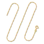 Goldkette als Singapurkette in Gelbgold 333 / 8K, 45 cm lang, 1,2 mm breit, Gewicht ca. 1.1 g.