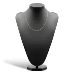 Goldkette als Schlangenkette in Gelbgold 585 / 14K, 45 cm lang, 1,1 mm breit, Gewicht ca. 4.8 g.