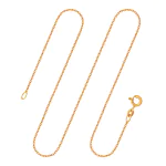Goldkette als Ankerkette rund in Gelbgold 333 / 8 Karat, 90 cm lang, 1.3 mm breit, Gewicht ca. 3.9 g.