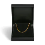 Goldkette als Panzerstegkette in Gelbgold 375 / 9 Karat, 50 cm lang, 2.5 mm breit, Gewicht ca. 4.9 g.