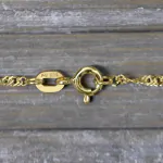 Goldkette als Singapurkette in Gelbgold 585 / 14 Karat, 85 cm lang, 1.8 mm breit, Gewicht ca. 4.9 g.