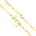 Armband Dollarkette satiniert Gelbgold
