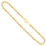 Kordelkette hohl Gelbgold