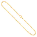 Goldkette als Königskette in Gelbgold 585 / 14K, 60 cm lang, 2,3 mm breit, Gewicht ca. 26 g.