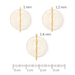 Goldkette als Singapurkette in Gelbgold 585 / 14 Karat, 80 cm lang, 1.2 mm breit, Gewicht ca. 2.2 g.
