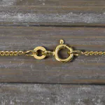 Goldkette als Panzerkette flach in Gelbgold 333 / 8K, 70 cm lang, 1,7 mm breit, Gewicht ca. 5.8 g.