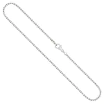 Goldkette als Venezianerkette in Weißgold 585 / 14K, 40 cm lang, 1,8 mm breit, Gewicht ca. 10.2 g.