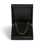 Goldkette als Erbskette in Gelbgold 585 / 14K, 85 cm lang, 2,5 mm breit, Gewicht ca. 16.1 g.