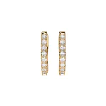 0,32 Karat Diamant Creolen, Gelbgold 585 / 14 Karat