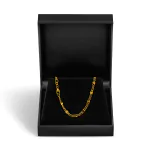 Goldkette als Panzerstegkette in Gelbgold 585 / 14K, 70 cm lang, 3,1 mm breit, Gewicht ca. 7.8 g.
