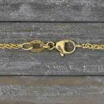 Goldkette als Zopfkette in Gelbgold 375 / 9K, 70 cm lang, 1,7 mm breit, Gewicht ca. 6.4 g.