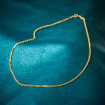 Goldkette als Ankerkette diamantiert in Gelbgold 333 / 8 Karat, 75 cm lang, 1.9 mm breit, Gewicht ca. 8.1