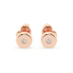 0,04 Karat Diamant Ohrstecker, Rotgold 585 / 14K