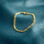 Armband als Dollarkette in Gelbgold 333 / 8 K, 20 cm lang, 3,7mm breit, Gewicht ca. 7,7 g.