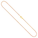 Goldkette als Schlangenkette in Gelbgold 333 / 8 Karat, 65 cm lang, 0.9 mm breit, Gewicht ca. 4,6 g.