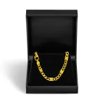 Goldkette als Fantasiekette hohl in Gelbgold 333 / 8K, 60 cm lang, 5,2 mm breit, Gewicht ca. 12 g.