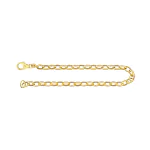 Armband als Erbskette hohl in Gelbgold 333 / 8K, 21 cm lang, 4,5 mm breit, Gewicht ca. 2.7 g.