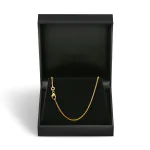 Goldkette als Bingokette in Gelbgold 375 / 9K, 36 cm lang, 1,1 mm breit, Gewicht ca. 2.5 g.