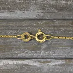 Goldkette als Venezianerkette rund geschlagen in Gelbgold 333 / 8K, 90 cm lang, 1,2 mm breit, Gewicht ca. 6.3 g.