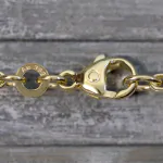 Armband als Königskette in Gelbgold 333 / 8K, 21 cm lang, 3 mm breit, Gewicht ca. 10.8 g.