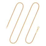 Goldkette als Ankerkette rund in Gelbgold 585 / 14K, 45 cm lang, 2,4 mm breit, Gewicht ca. 7.5 g.