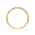 0,14 Karat Diamant Memoire Ring mit 17 Diamanten, Gelbgold 585 / 14K