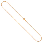 Goldkette als Ankerkette diamantiert in Gelbgold 333 / 8K, 38 cm lang, 1,7 mm breit, Gewicht ca. 3 g.