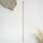 Goldkette als Singapurkette in Gelbgold 750 / 18 Karat, 80 cm lang, 2.4 mm breit, Gewicht ca. 9 g.
