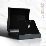 0,15 Karat Diamant Anhänger Gelbgold 585 (14K) mit Goldkette für Damen