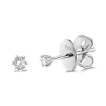 0,05 Karat Diamant Ohrstecker Weißgold