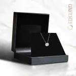 0,19 Karat Diamant Anhänger Weißgold 585 (14K) mit Goldkette für Damen