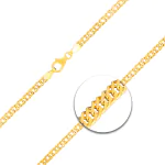 Goldkette als Zwillingspanzerkette in Gelbgold 333 / 8K, 50 cm lang, 3,9 mm breit, Gewicht ca. 9.2 g.