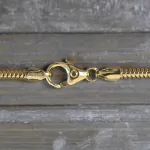 Goldkette als Schlangenkette in Gelbgold 750 / 18K, 34 cm lang, 2,4 mm breit, Gewicht ca. 12.5 g.