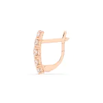 0,85 Karat Diamant Creolen, Rotgold 585 / 14 Karat