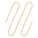 Goldkette als Ankerkette rund in Gelbgold 750 / 18K, 80 cm lang, 2,4 mm breit, Gewicht ca. 16 g.