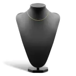 Goldkette als Schlangenkette in Gelbgold 375 / 9K, 40 cm lang, 1,4 mm breit, Gewicht ca. 3.3 g.