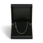 Goldkette als Zopfkette in Weißgold 585 / 14K, 42 cm lang, 1,7 mm breit, Gewicht ca. 5.2 g.
