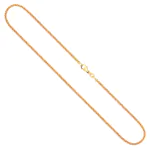Goldkette als Ankerkette rund in Gelbgold 750 / 18K, 80 cm lang, 2,4 mm breit, Gewicht ca. 16 g.