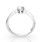 0,40 Karat Diamant Verlobungsring mit 1 Diamanten, Weißgold 585 / 14K