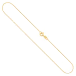 Goldkette als Venezianerkette in Gelbgold 375 / 9K, 80 cm lang, 0,9 mm breit, Gewicht ca. 4.1 g.