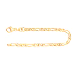 Armband als Panzerstegkette in Gelbgold 333 / 8 K, 21,5 cm lang, 2,5mm breit, Gewicht ca. 2.1 g.