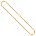 Goldkette als Bingokette in Gelbgold 585 / 14K, 70 cm lang, 1,8 mm breit, Gewicht ca. 13.6 g.
